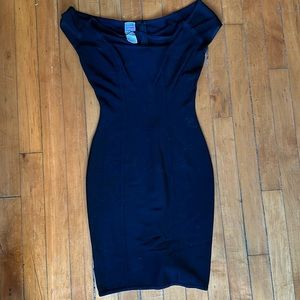 Vintage Herve Leger ultra flattering black bandage dress